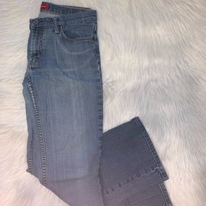 X2 size 10 low rise boot leg regular fit jeans W